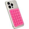 StickyGrippy Supporto a ventosa per cellulare, adesivo in silicone, accessorio per iPhone e Android, giocattolo fidget a mani libere, specchio per doccia, video Tiktok e selfie (rosa)