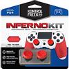 KontrolFreek FPS Freek Inferno Performance Kit per PlayStation 4 Controller (PS4) | Include levette e impugnature Performance | Rosso