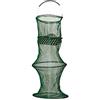 Lineaeffe Retini da Pesca Porta Pesci Nassa con Manico e Sportello a 4 Cerchi Diametro 32 cm 4 Cerchi Mare Fiume Lago
