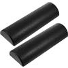 Luxshiny Epp Rullo Yoga per Massaggio Muscolare Semicircolare Nero | Strumento per Fisioterapia e Clinica, Supporto Postura, Sollievo da Tensioni, Portatile per Spalle e Archi
