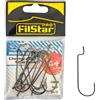PRO FILSTAR Set di 10 Ami da Pesca Offset N2/0 - Ami per Esche Artificiali | Occhiello - Cheburashka Fishing Hook - Pesca Accessori - Attrezzatura per Luccio e Trota Lago - Kit Jig