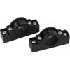 ZMdooreasy Nylon per kayak Outrigger Mount 3.5 Clip Pair Nero Nylon per | Robusto materiale in nylon, resistente agli urti, uso di lunga durata, dimensioni 9 cm, adatto per barche