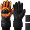 Generic Guanti riscaldati da uomo, 3 livelli di impostazione, touchscreen | Guanti da moto riscaldati spessi per l'inverno e il freddo, motociclismo, ciclismo, campeggio, guida, equitazione
