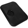 Toyvian Portello di Ispezione Barca Nero 10-5/8 in Gomma e ABS | Guarnizione in Gomma, Design Rettangolare Ribassato, Copre la Flangia e Offre Superficie Antiscivolo