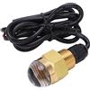 Bonbela Luce per Tappo di Scarico per Barca, 12V 12W Ottone NPT1/2 IP68 | Luce LED Subacquea Marina, Guscio in Ottone Massiccio, Installazione Filettata 1/2NPT, Impermeabile IP68 per Scafo di