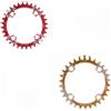 Jotekonoby Corona MTB 30T stretta a denti larghi 96 mm per corona MTB oro bcd | Tenuta sicura della catena, previene cadute, dimensioni 30T, bullone da 96 mm, finitura rossa o oro