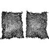 JINGSCROLL 2 reti di ricambio per rete rotonda, 1 x 1 m, imitazione di nylon nero, alta stabilità, salto uniforme per palline da gioco con spike, sport di squadra, allenamento, all'aperto e al chiuso