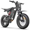 Pudari R700 Bici Elettrica da Montagna, 52V 25Ah, Fat Tire 20 per Adulti | Motore 250W, batteria 52V 25Ah, fat tire 20x4.0, doppia sospensione, freni idraulici, 7 velocità, LED