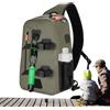 Generic Fishing Tackle Bag - Waterproof 9.5 L Sling Backpack 37 x 23 x 14 cm | Lightweight Fishing Gear Chest Pack with Multi Pocket Storage for Lures Tools and Accessories | Fishing Bag for Camping