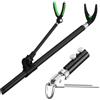 Dgayaeic Porta Canna Da Accessori E Attrezzatura Per La Pesca A Mosca | Portacanne Da Spiaggia Regolabile In Acciaio Acqua , Acqua Salata, Spigola, Ghiaccio, Riva, Lago, Fiume, Spiaggia, Molo,