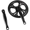 FACULX Guarnitura 48T 170mm con Scatola Movimento 110mm | Lega , design 48 denti, foro quadrato per standard, ideale per bici pieghevoli, resistenza all'usura