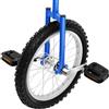 Queeucaer Monociclo Balance Training, 16 pollici, regolabile in altezza | Monociclo da 16 pollici, blu, in acciaio al manganese, in alluminio, con impugnature per sella, fitness