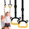 Generic Home Gymnastic Rings - ABS 13,5 x 10,5 x 6,5 cm | Strap regolabile 100 cm | Set di anelli da palestra portatile | Sturdy Indoor Outdoor Fitness Equipment per allenamento di forza allenamento