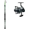kolpo kit combo pesca canna 2.10 mt 10/90 gr e mulinello e filo precaricato spinning, bolognese, fondo, bolentino