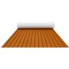 lieroda Pavimento per barca in EVA, 269 x 89 cm, in teak da 6 mm, autoadesivo | Tappetino per barca, tagliabile e antiscivolo, per yacht, camper e barche