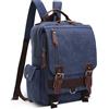 DEEVORCA Uomo Zainetto Moda Tela Zaino Borsa a Tracolla Convertibile per 12.9 Pollici iPad Università Zaino Casuale Viaggio Scuola Quotidiano Lavoro Messaggero Sacchetto Uomo Vintage Backpack Blu