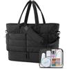 bagsmart Borsa da viaggio grande da 38 l, borsa sportiva da donna con scomparto per scarpe, Weekender da donna, impermeabile, 47 x 21 x 39 cm, morbida e spessa
