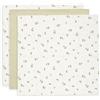 Jollein Panni in mussola per neonati - 70x70 cm - Confezione da 3 - 100% cotone - Morbidi e assorbenti - Versatili - Panni per ruttino per neonati - Over The Moon