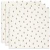 Jollein Panni in mussola per neonati - 70x70 cm - Confezione da 3 - 100% cotone - Morbidi e assorbenti - Versatili - Panni per ruttino per neonati - Mini Teddy Bear