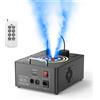 DELIBANG 1500W Macchina del Fumo con Telecomando 6 LED RGB Effetti Luminosi Serbatoio da