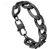 PROSTEEL Braccialetto Catena Figaro 3 in 1 Catena Spessa Struttura Alternata a Tre Anelli Neutro e Minimalista Larghezza 06/09/13MM Bracciale Uomo Argento Struttura Stabile