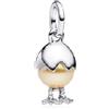 Rimgoris 925 Argento Sterling Charm Donna Bracciali Collana Cranio Cuore Rubino Ciondolo Due Toni Oro Rosa Cuore Gemma Ciondolo Interlock Doppie Stelle e Luna Chiave Angelo Ala Amore Viola