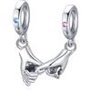 ShiYu Charm Ciondolo Mano nella Mano in Argento Sterling 925,Perline per Bracciale Pandora,Gioiello di Natale per Donna
