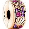 Amuefer Animale Charm Compatibili Bracciale Collana, Argento Sterling Oro Rosa Conchiglia Farfalla Gatto Cane Koala Farfalla Ciondolo Natale Gioielli Regali per le Donne Moglie Amici
