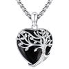 Eusense Collana Albero della Vita con Pietra di Luna, Ametista e Cristallo Blu Gioiello per Donna, Ciondolo Albero della Vita Regalo per Anniversario, Compleanno o San Valentino