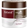 Karseell Maschera Capelli Marroni 500ml - NON è una Tinta - Maschera Colorante Capelli Ripristina e Valorizza i Toni Marroni dei Capelli Trattati con Colorazioni