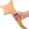 YHNDECO Raschietto Gua Sha Raschietto per massaggio Pietra Gua Sha per il corpo Accessorio per massaggio Strumento di massaggio per schiena collo viso gambe drenaggio linfatico cellulite colore legno