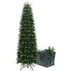 BOP Albero Di Natale Slim Enea 210 Cm, In PVC e PE Real Touch, Con Custodia Omaggio, Apertura a Ombrello, Fogliame Folto e Realistico in PVC e Polietilene, Design Snello e Slanciato, Alto e Stretto