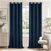 Ystyle Tende Oscuranti per Interni 2 Pezzi, 140x280 CM, Blu Scuro | Tende con Anelli Velluto Moderne, Tenda Termica Isolante Freddo e Caldo, Curtains Ideali per Camera da Letto e Soggiorno
