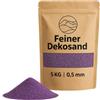 matches21 HOME & HOBBY Sabbia decorativa colorata, melanzana, 5 kg, materiale di riempimento, sabbia per bricolage