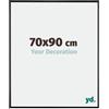 Yd. Cornice 70x90 cm Nero Lucente - Cornice in Plastica Evry | Your Decoration, Vetro acrilico antiriflesso, Montaggio a parete, Adatta per foto, poster o puzzle, Made in Holland