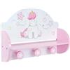 FUN HOUSE - Cars, libreria porta cappotto per bambini modello unicorno, 713046