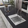 Yenhome Grigio Scuro Carta Adesiva per Mobili Bagno Effetto Marmo 40x300cm | Pellicola Adesiva Scuro Effetto Marmo Lucido per Top Cucina Tavolo Lavoro Rivestimento Adesivo per Mobili Scaffale Scrivania
