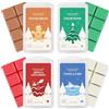 SCENTORINI Set Regalo Natalizio di Profumata, Cera profumata 100% Cera di Soia Cubi di Cera Profumati, Mela e Cannella, Legno di cCedro, Pan di Zenzero,4pz