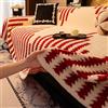 FANSU Peluche Telo Copridivano Grande Copri Divano 1 2 3 4 5 Posti Jacquard Copridivano Antigraffio Gatto Copriletto Protezione per Mobili e Divano Antiscivolo copridivani (Rosso,180x280cm)