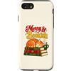 Holiday Reading Nook Custodia per iPhone SE (2020) / 7/8 Merry and Bookish, accogliente libro per dormire a forma di gatto arancione, motivo: amante