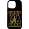 Christmas Cool Lit Gifts Co. Custodia per iPhone 15 Pro Max Let's Get Lit Divertente Brutto Albero Di Natale Festa