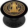 Simboli cattolici, regali e altro Medaglia di San Benedetto - Croce di San Benedetto PopSockets PopGrip Adesivo