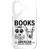 Funny American Hairless Terrier And Book Custodia per iPhone 17 Libri E American Hairless Terrier