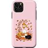 Cozy Fall Bookish Co. Custodia per iPhone 11 Pro Ghost Reading Book Autunno Autunno Amante Libro Bookworm Halloween