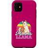 Retro Llama Momma Club Custodia per iPhone 11 Llama Mom Cute Retro Tramonto Arcobaleno Divertente Momma Design