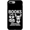 Funny American Hairless Terrier And Book Custodia per iPhone 7 Plus/8 Plus Libri E American Hairless Terrier