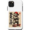 Skateboard Japan Otaku Kawaii Manga Samu Custodia per iPhone 11 Pro Max Skateboard Grumpy Japan Animal Brush Anime Kawaii Otaku Y2K