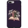 Bookworm Reading Fantasy Romance Book Custodia per iPhone 7 Plus/8 Plus Lettura divertente libro Lover Citazione Bookworm Reader