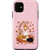 Cozy Fall Bookish Co. Custodia per iPhone 11 Ghost Reading Book Autunno Autunno Amante Libro Bookworm Halloween