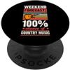 Country Music Festival Merch With Cowboy Previsioni per il fine settimana 100 Percentuale di possibilità di musica country PopSockets PopGrip Adesivo